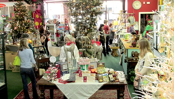 Shoppers flocked to downtown Sunday for an open house.