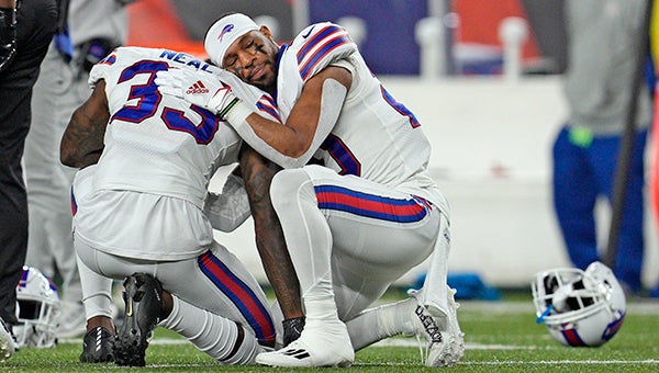 Bills player Hamlin in critical condition after collapsing on
