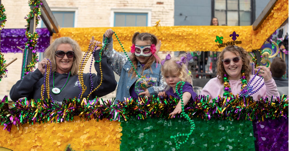 VIDEO Vicksburg Mardi Gras Parade brings the party downtown The